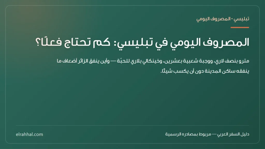بطاقة مقال: المصروف اليومي في تبليسي: كم تحتاج فعلًا؟